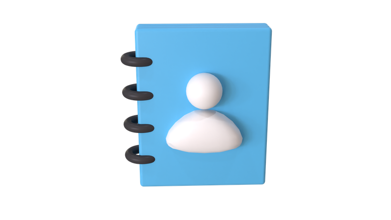 Livro de Contatos  3D Icon