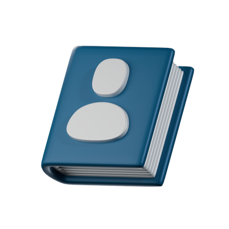 Livro de Contatos  3D Icon