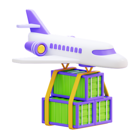 Contêiner de carga aérea  3D Icon