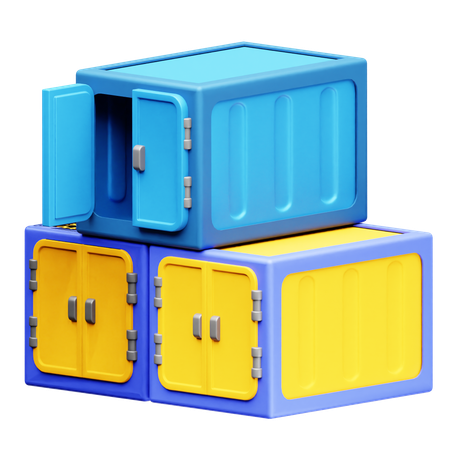 Contêiner de transporte  3D Icon