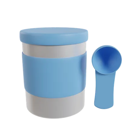 Contenedor de leche en polvo  3D Icon