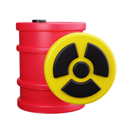 Contenedor de residuos nucleares  3D Icon