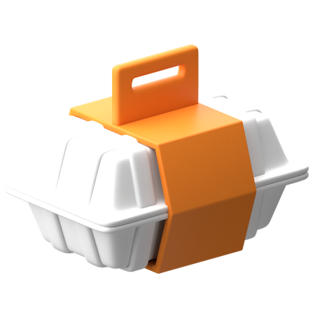 Contenedor de comida para llevar  3D Icon