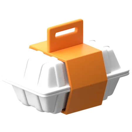 Contenedor de comida para llevar  3D Icon