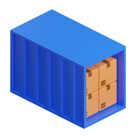 Boîte de conteneur  3D Icon