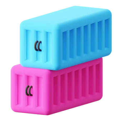 Conteneurs  3D Icon