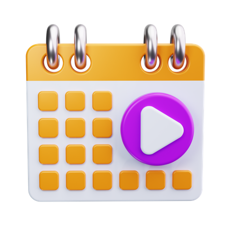 Calendario de contenidos  3D Icon