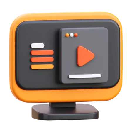 Contenido de vídeo  3D Icon