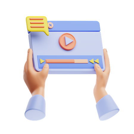 Contenido de vídeo  3D Icon