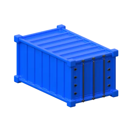 Container di spedizione oltremare.  3D Icon