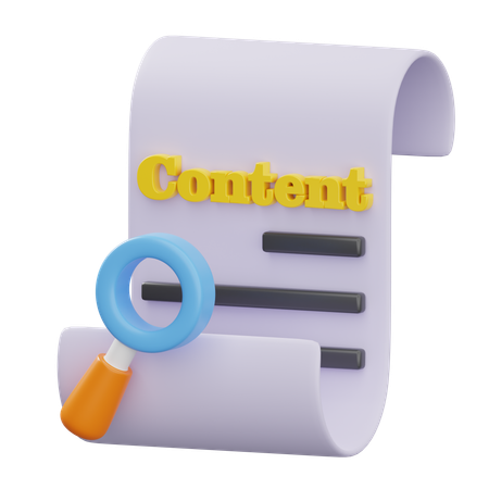 Content  3D Icon