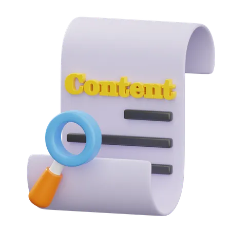 Content  3D Icon