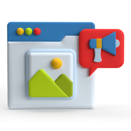 Content  3D Icon