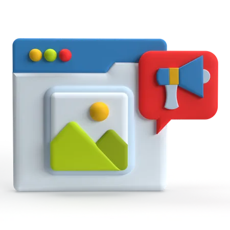 Content  3D Icon