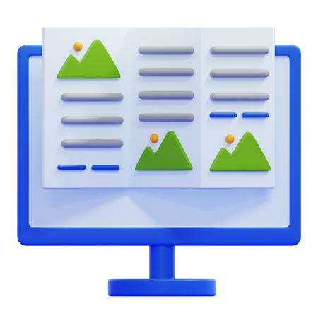 Content  3D Icon