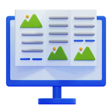 Content  3D Icon