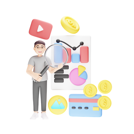 Content Analysis  3D Icon