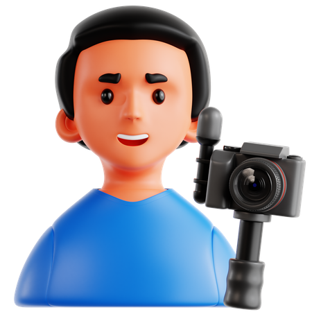 コンテンツクリエータ  3D Icon