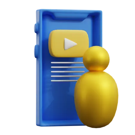 Content Creator  3D Icon