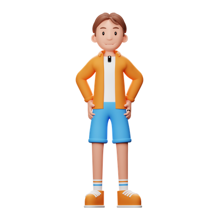 Content Creator Confident  3D Illustration