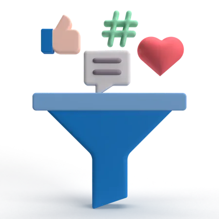 Content Curation  3D Icon