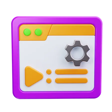 콘텐츠 관리  3D Icon