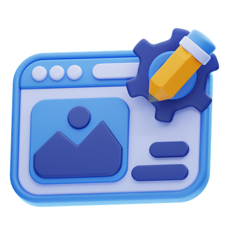 Content Management  3D Icon