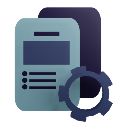 Content Management  3D Icon