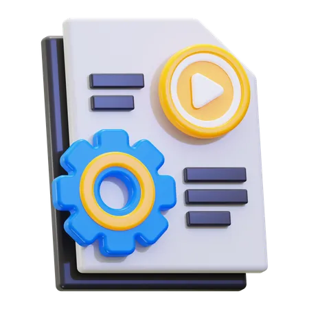 Content management  3D Icon