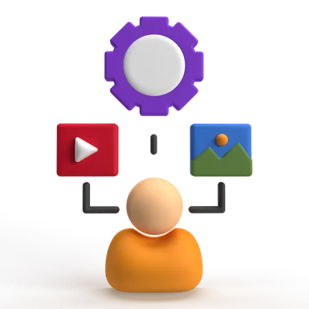 Content Management  3D Icon
