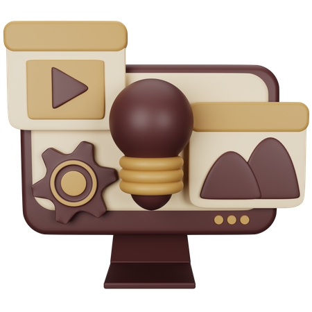 Content Management  3D Icon