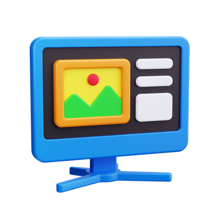 Content Management  3D Icon