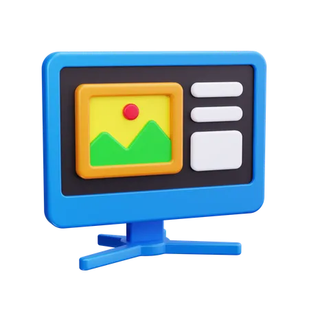 Content Management  3D Icon