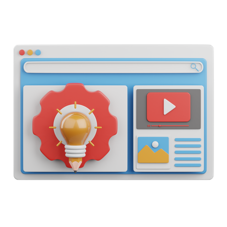 Content Management  3D Icon