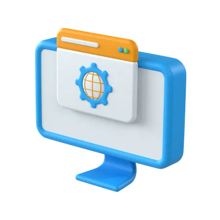 Content Management System Cms  3D Icon