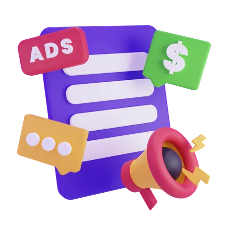 Content Marketing  3D Icon