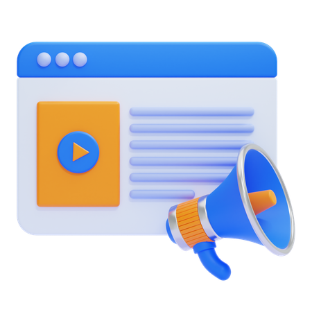 Content Marketing  3D Icon