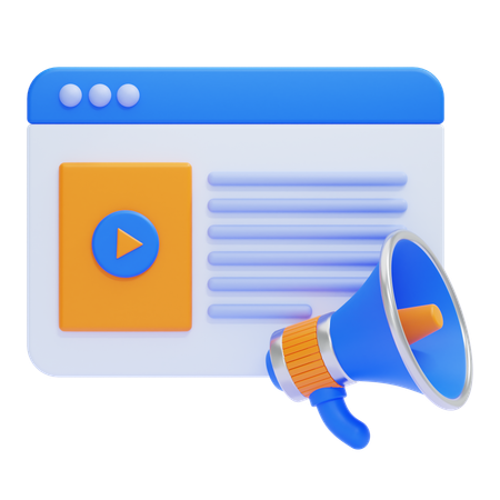 Content Marketing  3D Icon