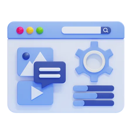 Content Optimization  3D Icon