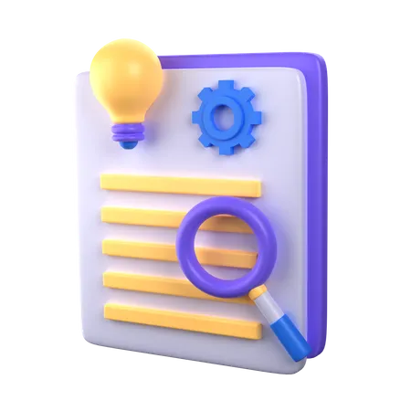 Content Research 3D Icon