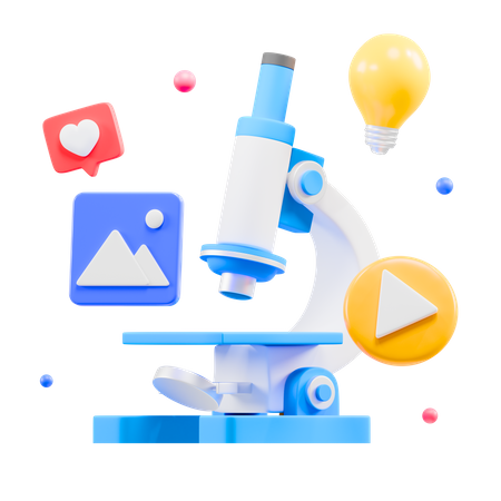 Content Research  3D Icon