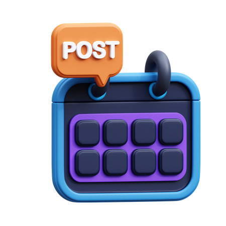 Content Schedule  3D Icon