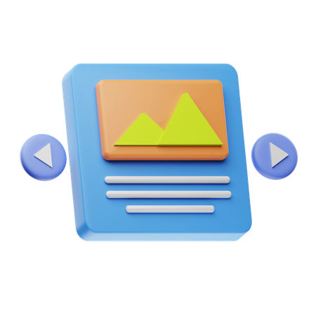 Content Slide  3D Icon