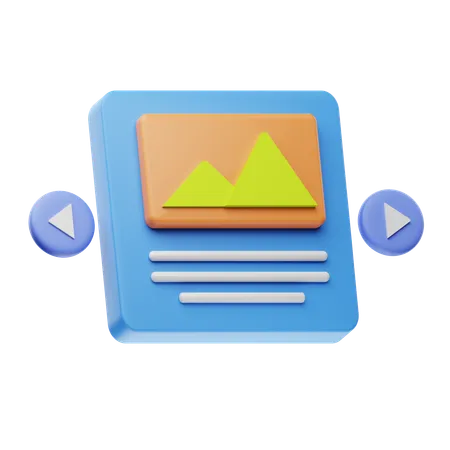 Content Slide  3D Icon