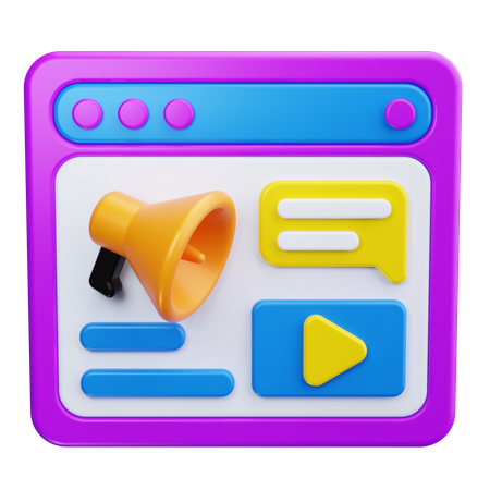 Content Strategy  3D Icon