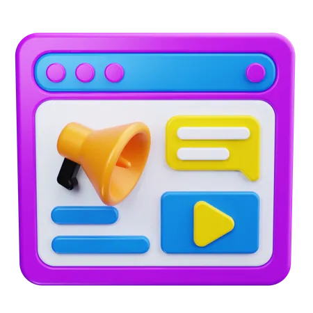 Content Strategy  3D Icon