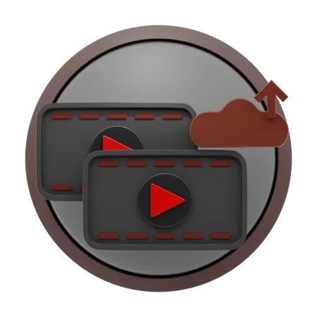 Content Upload  3D Icon