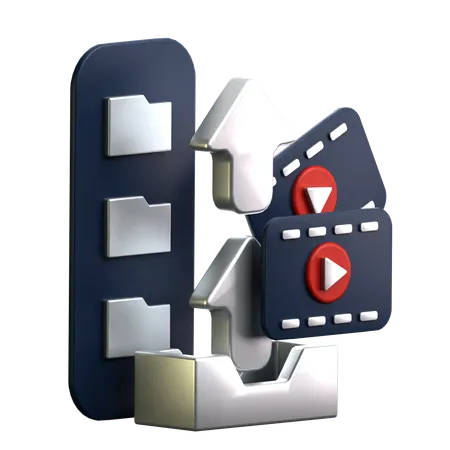 Content Upload  3D Icon