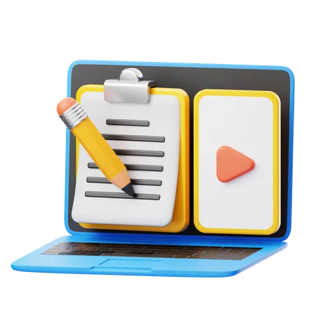 Content writing  3D Icon