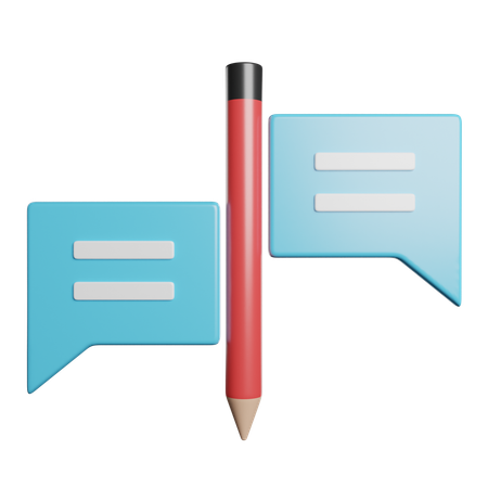 Content Writing  3D Icon